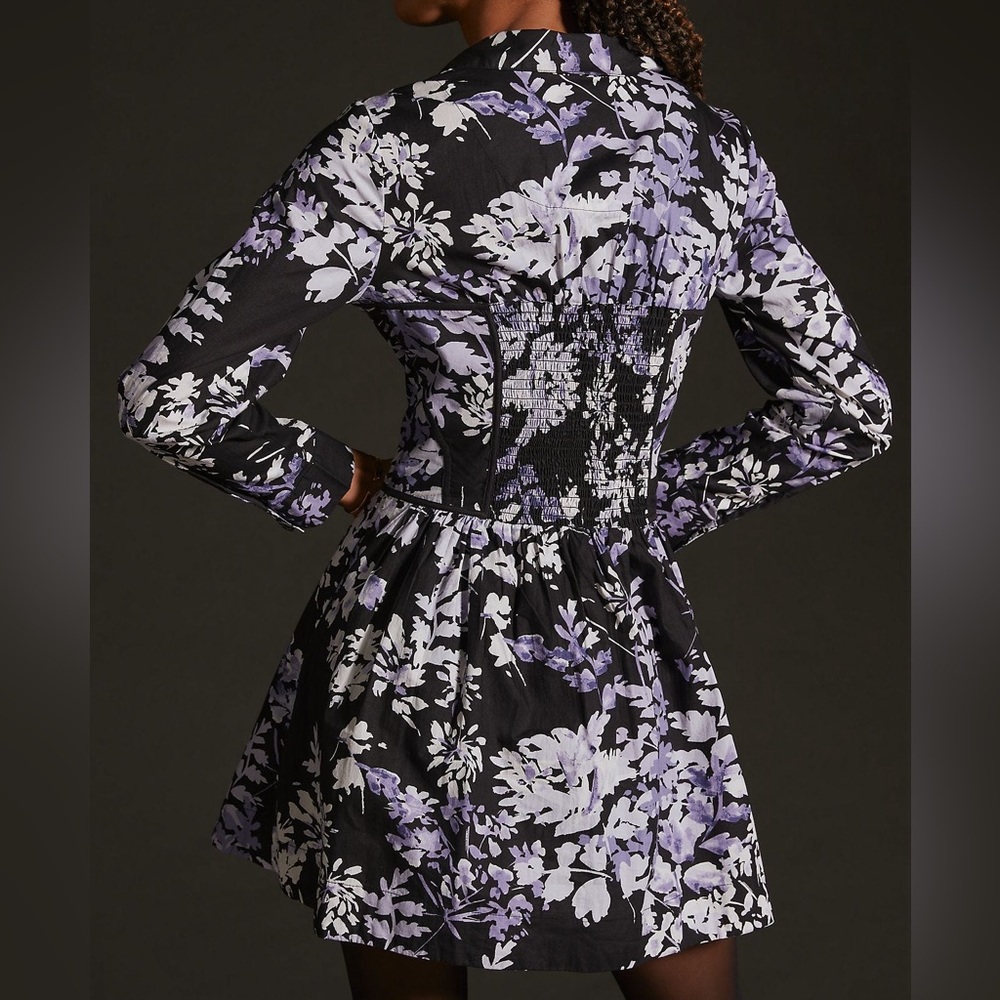 Anthropologie Corset Shirt Dress - Picture 6 of 8